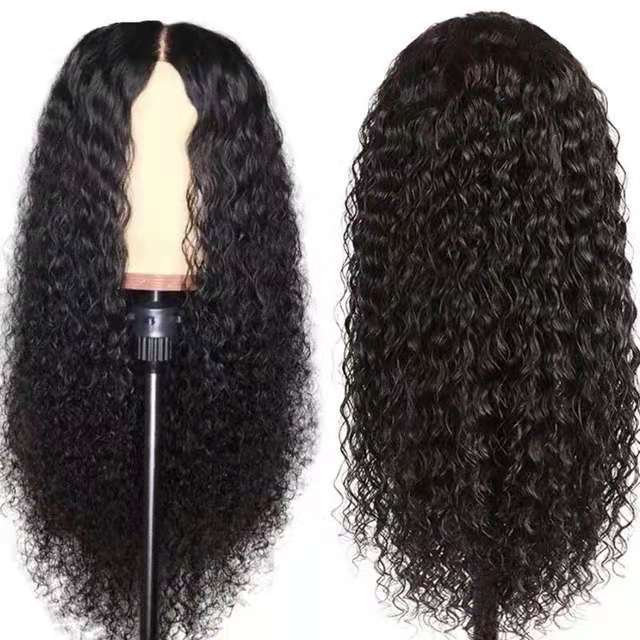 Front Lace Long Curly Hair European Wig Headgear