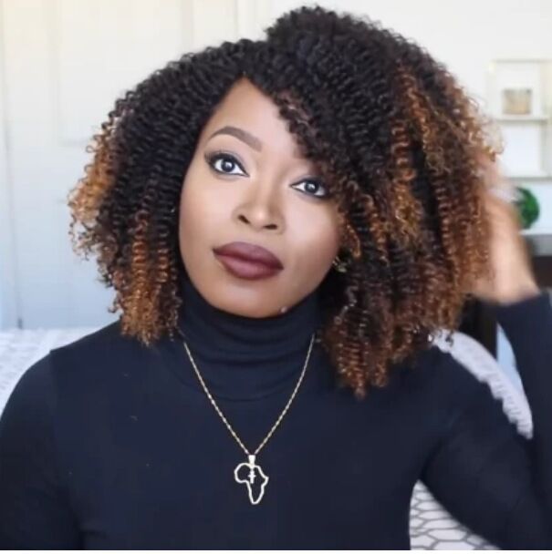 Short Real BRAZILIAN curly hair explosion head small sexy & cute wig