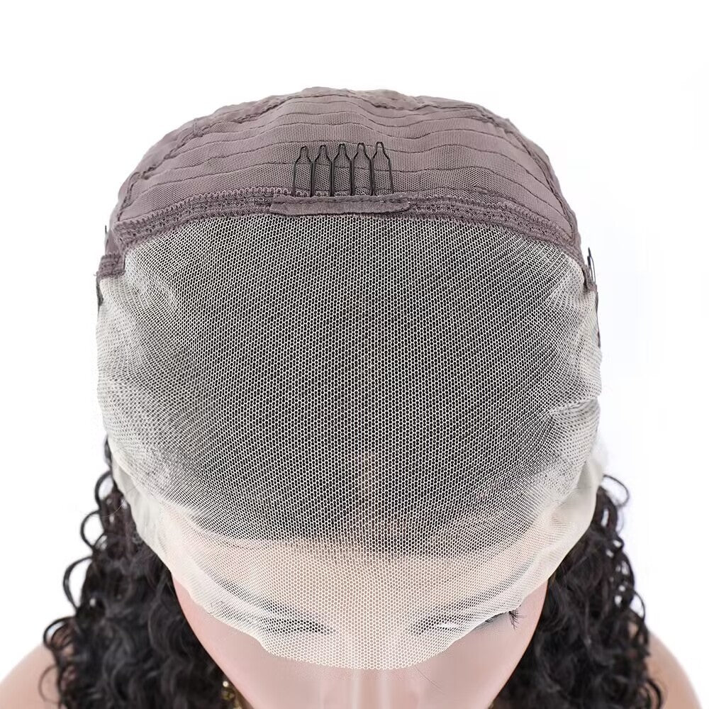 Human Hair Wigs Bob Water Wavy curls