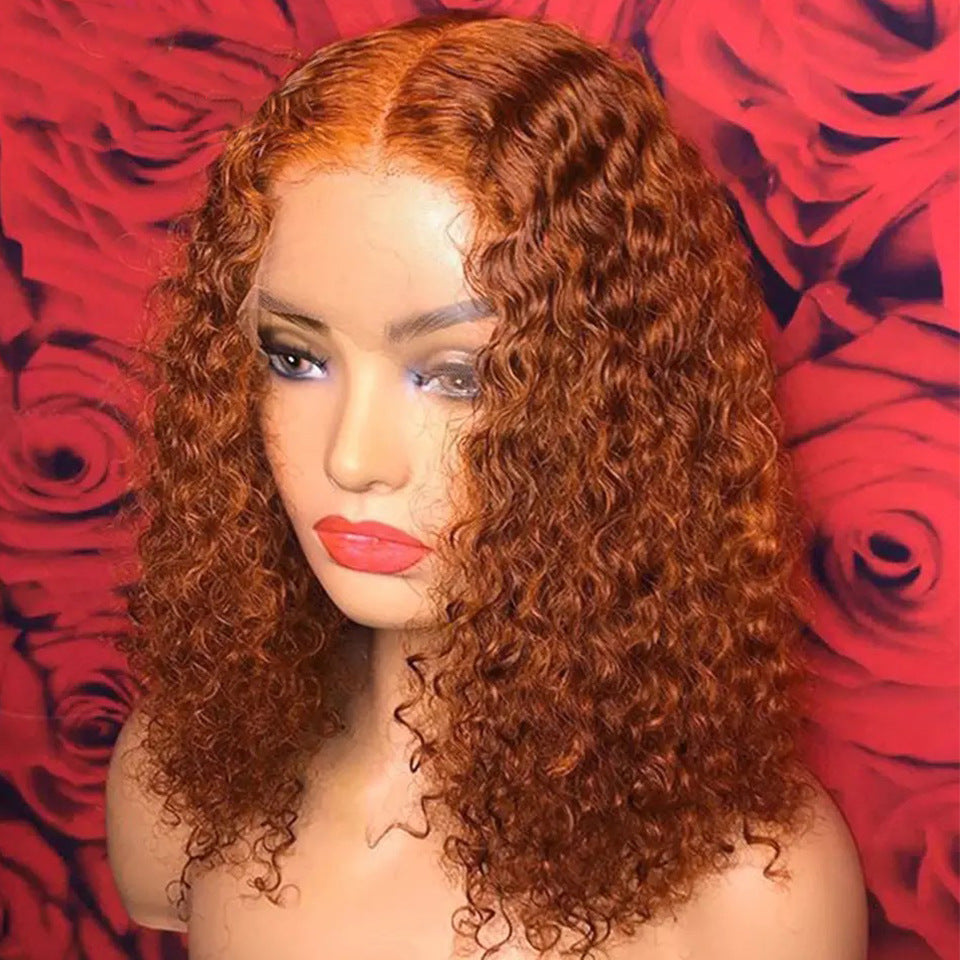 Human Hair Wigs Bob Water Wavy curls
