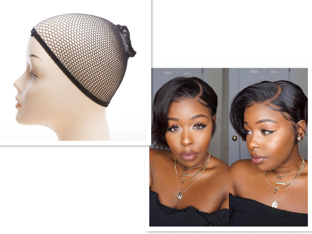 Part short wig cover sexy and elegant
