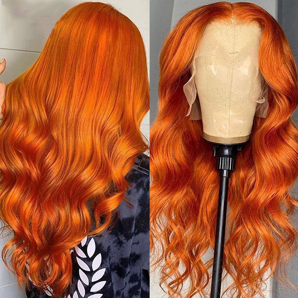 Front Lace Wig Human Hair EXPLOSIVE orange PERFECT for THE Hotgirlsummer