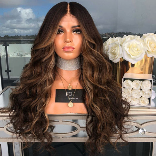 Long SEXY ELEGANT brown wig