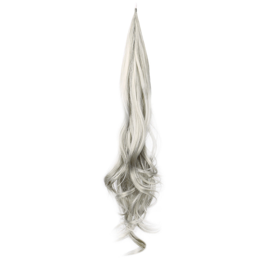 Brazilian HAIR Fiber Ponytail Wrap Wig For Black Queens