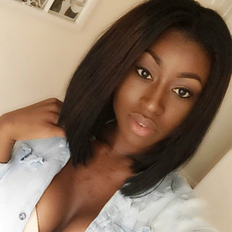 Bobo wig wig Brazilian hair