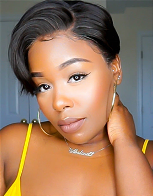 Part short wig cover sexy and elegant