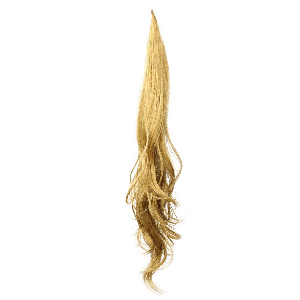 Brazilian HAIR Fiber Ponytail Wrap Wig For Black Queens