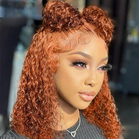 Human Hair Wigs Bob Water Wavy curls