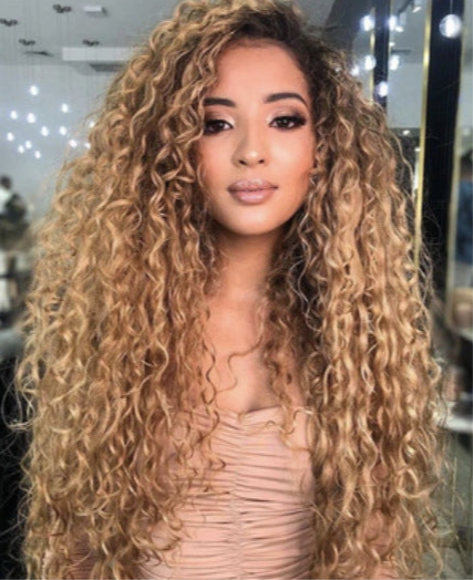 Beyoncé styled WIG With African curly hair curlers with long curly hair for Black queens