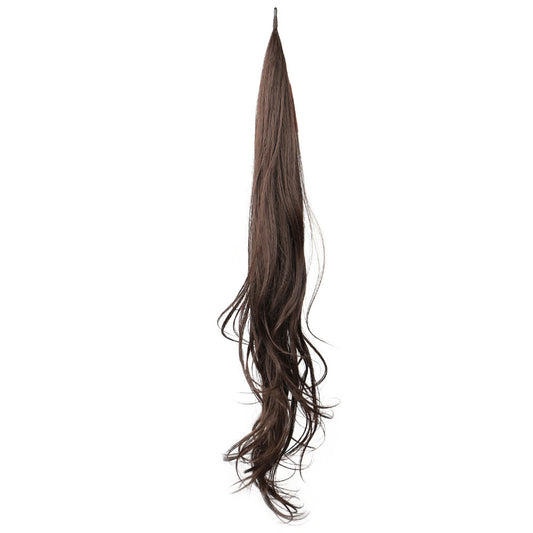 Brazilian HAIR Fiber Ponytail Wrap Wig For Black Queens