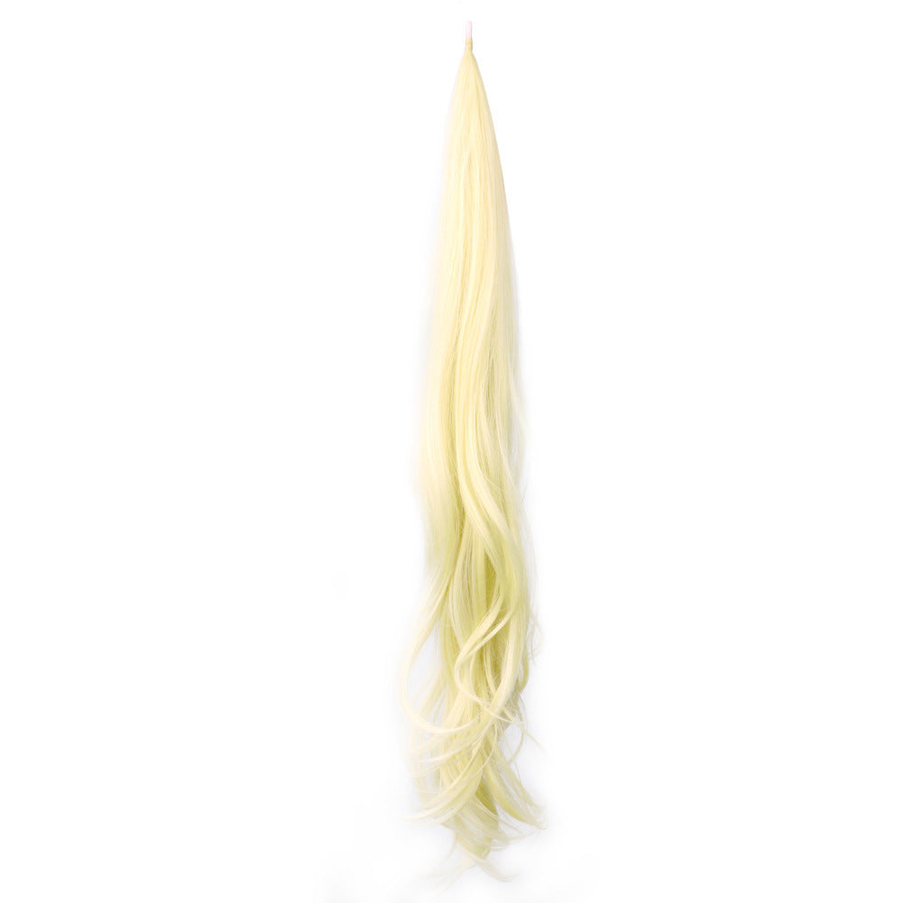 Brazilian HAIR Fiber Ponytail Wrap Wig For Black Queens