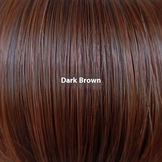 Long Straight REAL Brazilian Hair Wig Medium Dark elegant Brown for black queens