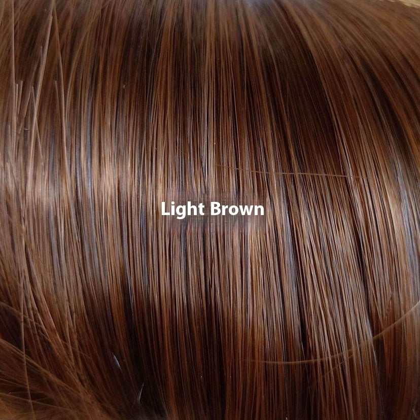 Long Straight REAL Brazilian Hair Wig Medium Dark elegant Brown for black queens