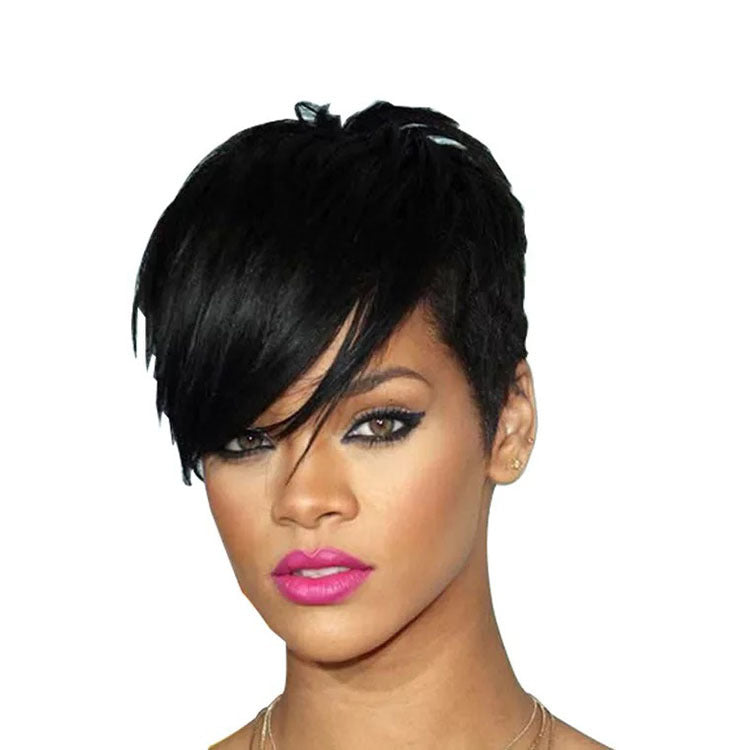 RIHANNA real Short hair wig (REAL Brazilian TEXTURE hair)