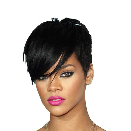 RIHANNA real Short hair wig (REAL Brazilian TEXTURE hair)